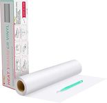 Heat Transfer Vinyl White HTV Rolls - 12" x 20ft White Iron on Vinyl for Cricut & Silhouette Cameo, White HTV Vinyl for Shirts - Easy to Cut & Weed for DIY Heat Vinyl Design