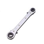 Double Box Ratchet Wrench Refrigeration Tool Air Conditioning 3/16 1/4 5/16 DE (A)