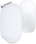 kwmobile Neoprene Case Compatible with Apple Magic Mouse 1/2 - Case for Mouse Soft Pouch Carry Bag - White