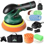 BATOCA - Cordless Car Buffer Polisher - with 2pcs 12V Lithium Rechargeable Battery Brushless Polisher with Variable Speed, 2.0Ah Portable Buffer Kit for Buffer/Polisher/sander