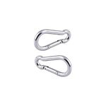 FITNESS MANIAC Stainless Steel Spring Snap Hook Carabiner Home Gym Body Building Weightlifting Attachments Machine Equipment Barbell Bar Accessories Weightlifting Accessory Set