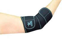 Trainers Choice Elbow Compression Wrap, Elbow Brace for Men & Women, Assists Minor Strains, Tendonitis, Arthritis, Soft Tissue Injuries, Repetitive Strain Injuries. One Size Fits Most