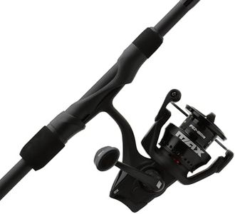 Abu Garcia 6'6" Max SX Spinning Reel and Fishing Rod Combo, Size 3000 Reel, 7 Stainless Steel Ball Bearings, Smooth Oil Felt Front Drag System, 24 Ton Graphite Rod Blank