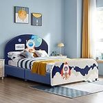 Costzon Twin Bed Frames for Kids, W