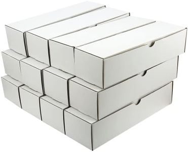 Card storage box for Top loaders for Cards 3”x4”,Collectible Trading Card Cases,pokemon card box,card storage box fits Baseball Cards, Football Cards, Basketball Cards, reliable and safe to store your diverse cards-14 sheets LABELS STICKER(12-Pack-White)