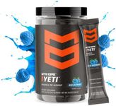 MTN OPS Yeti Trail Packs Pre-Workout Powder Energy Drink with Creatine, 200mg Caffeine & BCAAs with Beta Alanine, 20-Single Servings, Blue Raspberry