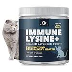 PETPAL L-Lysine Immune and Respiratory Support Supplement for Cats | Pure Bioactive Lysine + | Eye Function, Runny Nose, Sneezing, Feline Conditions | Easy to Serve | Cats of All Ages | 4oz / 120g WT