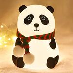 EIRMON Silicone Panda Touch Lamp Night Light for Kids Squishy Nightlight Lamp Cute Stuff Kawaii Aesthetic Baby Room Decor with 7 multicolur (Panda)