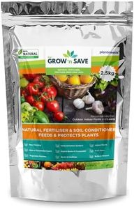 Grow N Save 2.5 kg Pellets - 100% Neem Cake Organic Fertiliser | Garden Fertiliser and Soil Conditioner | Natural Indoor Plant Fertiliser | Slow Release Fertiliser