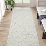 JINCHAN Antibacterial Runner Rug 2x6 Area Rug Boho Washable Rug Hallway Runner Taupe Non Slip Carpet for Bedroom Living Room Kitchen Kids Nursey Mat