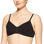 Van Heusen Women Shaper Bra - Cotton Easy Set Lycra - Anti Bacterial, Non Padded, Wireless, Seamless Cups_11001_Black_34B