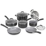 Cuisinart 54C-11BK Advantage Ceramica XT Cookware Set, Ceramic, Black