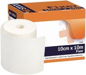 MEDSTOCK Non-Woven Fabric, White Fixer Roll, 10CM X 10M, 1 Roll, Wound Care, Adhesive Dressing Tape, Medical Device Securer, Flexible and Soft, Stable and Dependable, Increases Patient Comfort