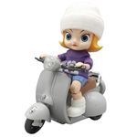 PLUSPOINT Musical Stunt Scooter Toy Kids Motor Scooter Musical Vehicle Toy - Stylish Look with Swing Action Stand Mode, 3rd Gear Dazzling Light, Character Standing 360° Rotation