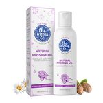 The Moms Co. Natural Baby Massage Oil with 10 Oils - Sesame Oil, Avocado, Organic Almond, Organic Jojoba, Organic Chamomile - 200 ml Clinically Tested for Safety. Hypoallergenic, Mild & Gentle.