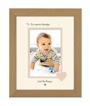 Grandpa Photo Frame Special Grandpa Love You Always Portrait 1141F Double Mounted Quality Gift (Oak Finish Frame Cream Mount Beige Inside)