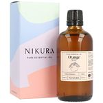 Nikura Orange (Sweet) Essential Oil - 100ml | 100% Pure Natural Oils | Perfect for Boosting Mood, Diffusers, Cleaning, Bath | Great for Self Care, Clean Home, Anxiety Relief | Vegan & UK Made