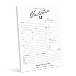 Bliss Collections Daily Planner with 50 Undated 8.5 x 11 Tear-Off Sheets - Productive AF Organizer, Scheduler, Productivity Tracker for Organizing Appointments, Goals, Tasks, Notes and to Do Lists