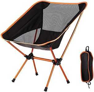 ACHAL Portable Compact Folding Chair with Carry Bag Perfect for Outdoor Camping, Travel, Beach, Picnics, Festival, Hiking, Backpacking (Nylon & Aluminum Alloy)