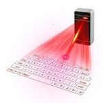 Hangang Wireless Keyboard Bluetooth Mini Keyboard Rechargeable Portable Virtual Projection Keyboard English QWERTY Keyboard With Quick And Accurate Data Inputs for Smartphone Tablet PC Laptop(Black)