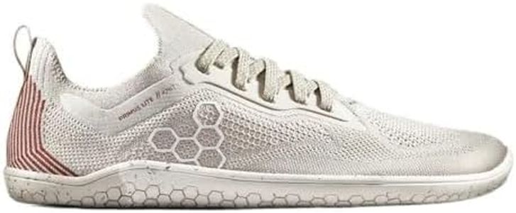 Vivobarefoot Men's Primus Lite Knit Running Shoe, Silver Birch, 13