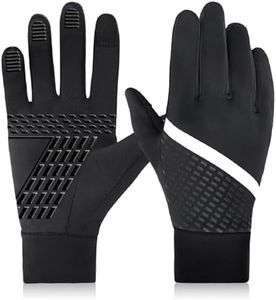 JEELAD Kid Winter Warm Sports Gloves Touch Screen Windproof Running Glove for Snow Cycling Bike Riding Hiking Soccer Outdoor Children Boys Girls