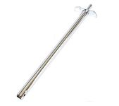 Ms Dollar Stainless Steel Commercial Grade Long Jumbo Spark Bhatti Gas Lighter, 1.5 Feet, Million Time Sparks Silver