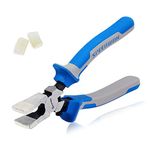 SPEEDWOX Glass Running Pliers with Rubber Tips for Glass Cutting 8 Inches Key Fob Pliers with Curved Jaws Heavy Duty Mosaics Breaking Tool Gifts for Dad Daddy Papa Grandpa Men Husband Him