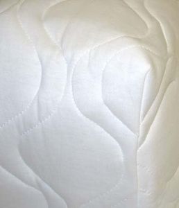 Fitted Oval Mattress Pad (Stokke Sleepi) - White Quilted - Made In USA