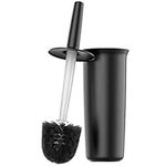 MR.SIGA Toilet Bowl Brush and Holder for Bathroom, Black, 1 Pack