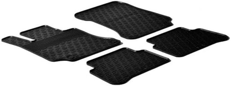 Rubber Car Mats GL 0322 Set Tappeti in Gomma Più Clip di Montaggio 4 Pezzi