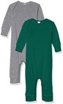 Marky G Apparel Baby Rib Coverall, Heather/Kelly, 6 Months