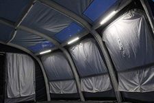 Lumi-link LED tube lighting system for awnings tents market stalls and canopies