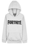 Fortnite Hoodie For Boys, Kids Gaming Jumper, Official Gifts For Boys (Grey, 12-13 Years)