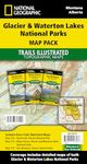 Glacier and Waterton Lakes National Parks [Map Pack Bundle] (National Geographic Trails Illustrated Map)