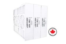 United Filter M8-1056 Compatible 20x25x5 MERV 11 Furnace Air Filter (Case of 3) - HVAC Filters Purify Air, Removes Pollen, Mould, Bacteria & Smoke - Air Filters Made in Canada