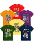 kiddeo Boys t-Shirts 2k20 (Pack of 6) (2-3 Years) Multicolour