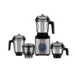 Atomberg Zenova Mixer Grinder | Unique Coarse Mode for Silbatta-like Texture | Intelligent BLDC Motor | Safety Features | 4 Jars including Chopper | Hands-Free Operation (Sand Grey)