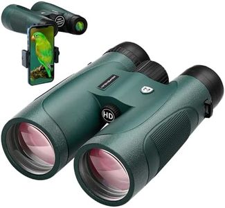 15x52 HD Binoculars for Adults High Powered with Upgraded Phone Adapter - Large View Binoculars with Low Light Vision - Lightweight Waterproof for Bird Watching Stargazing Travel Hunting