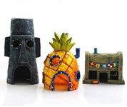 Aquarium Decor Spongebob Aquarium Decoration Set Aqua Ornaments Aquarium Decoration