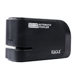 Eagle Electric Stapler, Heavy Duty Automatic Stapler, 20 Sheet Capacity, Battery or AC Powered, Black