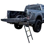 Traxions New Tailgate Ladder XL for All Trucks Including Lifted Trucks up to 50" Tailgate with articulating Patent Pending Frame for Uneven Ground.