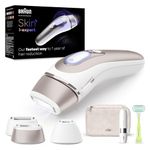 Braun Smart IPL Skin i·Expert, at Home Hair Removal Device, Laser Hair Removal Alternative, Smart IPL with Exclusive Free App, Pouch, Venus Razor, Face Shaver, 3 Heads, 1 Year of Smooth Skin, PL7249