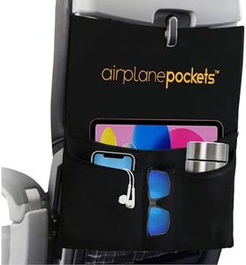 Airplane Pockets Airplane Tray Table Cover with Pocket Organizer | Seat Back Organizer & Storage for Personal Items | Travel Accessories | Perfect Holiday Gift | Airplane Travel Essentials for Flying