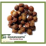 Dried Reetha nuts/Boondi Kottai/whole/Soapnuts/பூந்தி கொட்டை/साबुन अखरोट पाउडर for Hair, 100% Natural (Raw form) (100 Grams)- (Dhanvanth- The Herbal Shop)