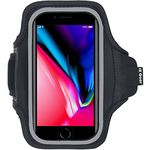 i2 Gear Cell Phone Running Armband for iPhone 13, 12, 11 Pro, XR, Galaxy S10, S9, Moto P30, G7, G6, Z Play (Black)