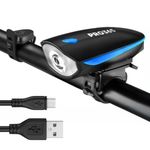 PRO365 USB Rechargeable Bicycle LED Light Set – 250 Lumens Front Bike Headlight & Rear Safety Tail Light | 3 Lighting Modes | Waterproof Cycling Lights | Easy Mount Bike Accessories | 1 Year Warranty