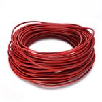 BEADNOVA 1.5mm Genuine Round Leather Cord Leather Strips For Jewelry Making Bracelet Necklace Beading, 10 Meters/11 Yards, Red