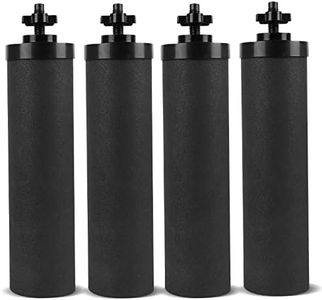 SUPER.BDACC Water Filter Silver Infused Replacement for Berkey® BB9-2® Black Carbon Block Filters System,Compatible with Berkey® Gravity Countertop Purification Elements,Pack of 4