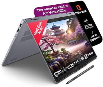 Lenovo IdeaPad 5 2-in-1 AMD Ryzen AI 7 350 (16GB RAM/512GB SSD/14 (35.5cm)/WUXGA IPS/Copilot+PC/Windows 11/Office 2024/Lenovo Digital Pen 2/1Yr ADP/Grey/1.6Kg), 83KT000JIN Convertible Laptop